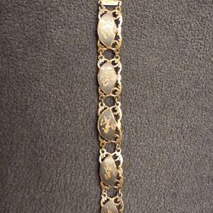 Siam Vintage Silver And  Black Women's Bracelet